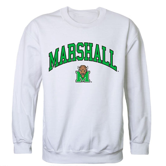 Marshall University Campus Crewneck Pullover Sweatshirt Sweater White-Campus-Wardrobe