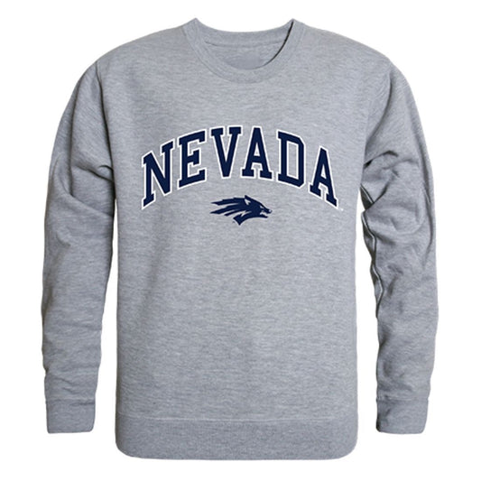 University of Nevada Campus Crewneck Pullover Sweatshirt Sweater Heather Grey-Campus-Wardrobe