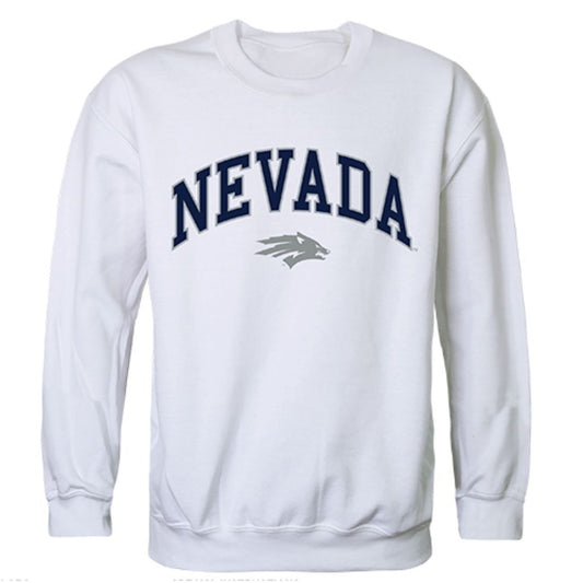 University of Nevada Campus Crewneck Pullover Sweatshirt Sweater White-Campus-Wardrobe