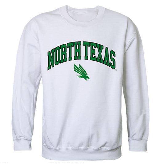 UNT University of North Texas Campus Crewneck Pullover Sweatshirt Sweater White-Campus-Wardrobe