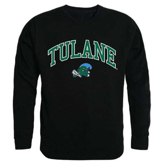 Tulane University Campus Crewneck Pullover Sweatshirt Sweater Black-Campus-Wardrobe
