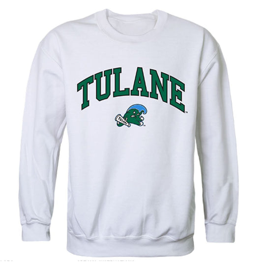 Tulane University Campus Crewneck Pullover Sweatshirt Sweater White-Campus-Wardrobe