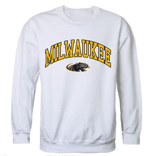 UW University of Wisconsin Milwaukee Campus Crewneck Pullover Sweatshirt Sweater White-Campus-Wardrobe
