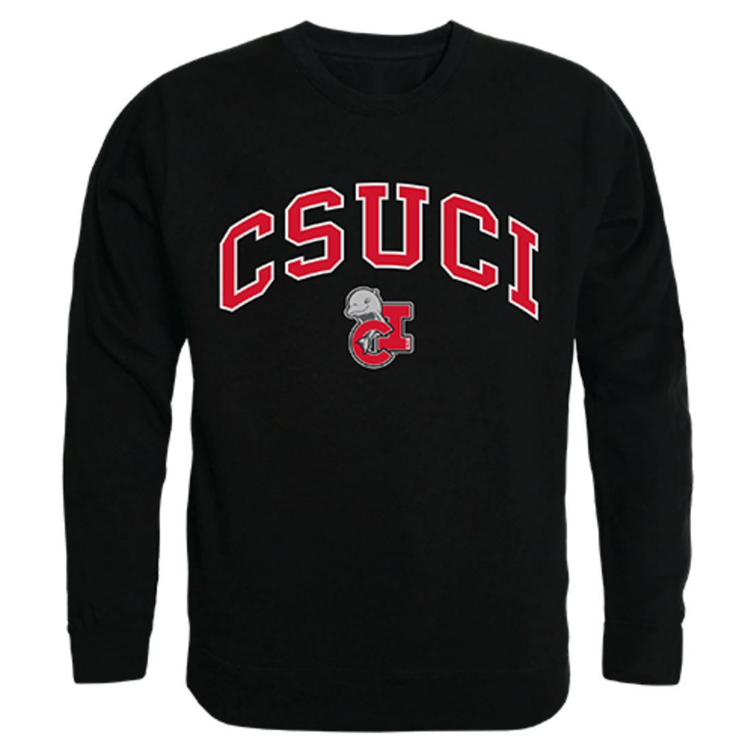 CSUCI CalIfornia State University Channel Islands Campus Crewneck Pullover Sweatshirt Sweater Black-Campus-Wardrobe