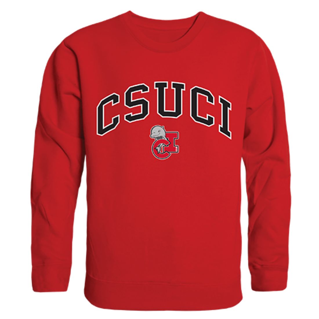 CSUCI CalIfornia State University Channel Islands Campus Crewneck Pullover Sweatshirt Sweater Red-Campus-Wardrobe