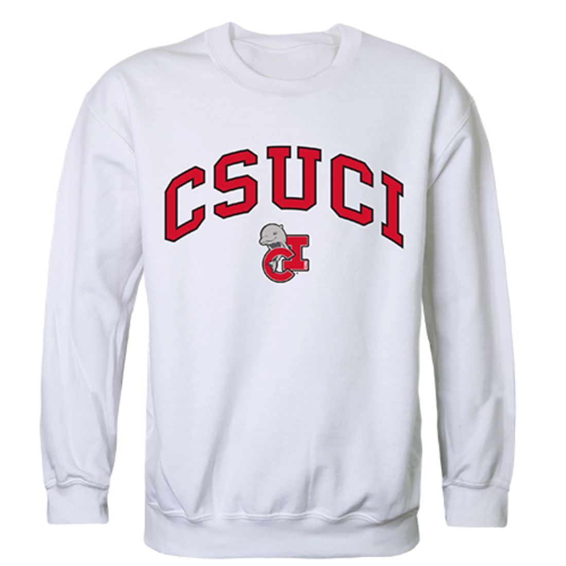 CSUCI CalIfornia State University Channel Islands Campus Crewneck Pullover Sweatshirt Sweater White-Campus-Wardrobe