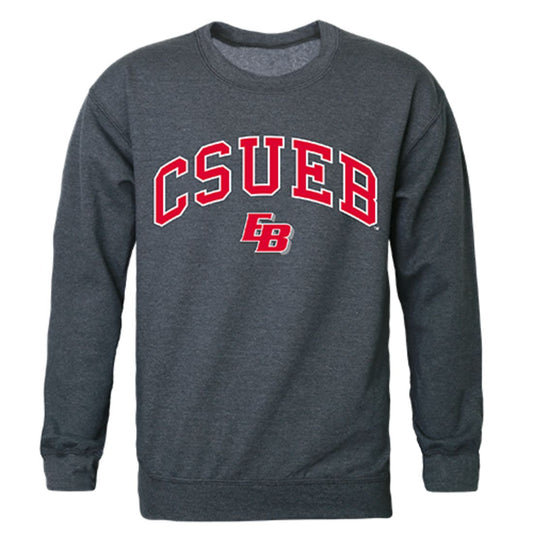 California State University East Bay Campus Crewneck Pullover Sweatshirt Sweater Heather Charcoal-Campus-Wardrobe