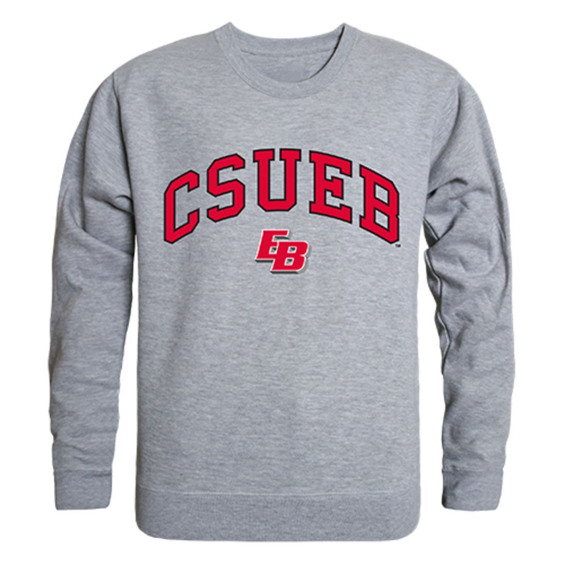 California State University East Bay Campus Crewneck Pullover Sweatshirt Sweater Heather Grey-Campus-Wardrobe