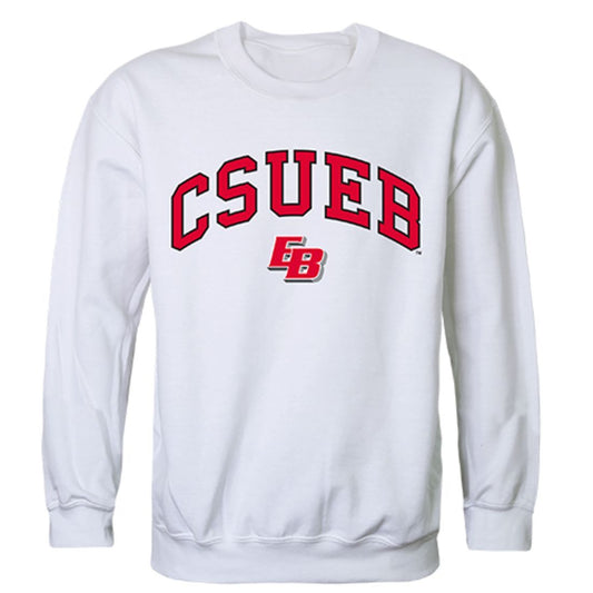 California State University East Bay Campus Crewneck Pullover Sweatshirt Sweater White-Campus-Wardrobe