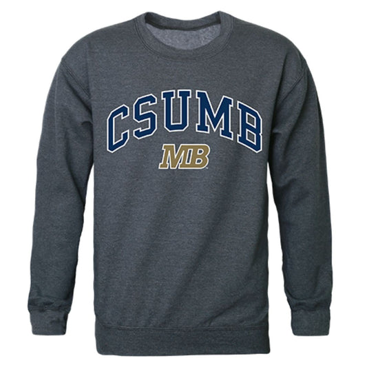 CSUMB California State University Monterey Bay Campus Crewneck Pullover Sweatshirt Sweater Heather Charcoal-Campus-Wardrobe