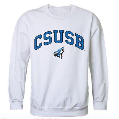 CSUSB California State University San Bernardino Campus Crewneck Pullover Sweatshirt Sweater White-Campus-Wardrobe
