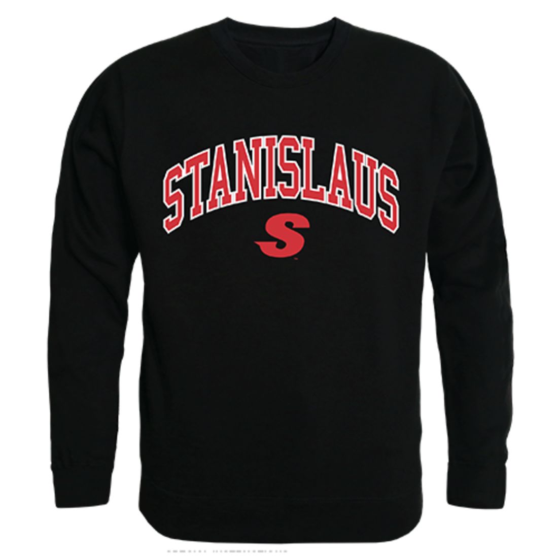 CSUSTAN California State University Stanislaus Campus Crewneck Pullover Sweatshirt Sweater Black-Campus-Wardrobe
