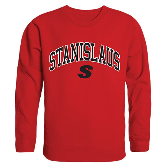 CSUSTAN California State University Stanislaus Campus Crewneck Pullover Sweatshirt Sweater Red-Campus-Wardrobe