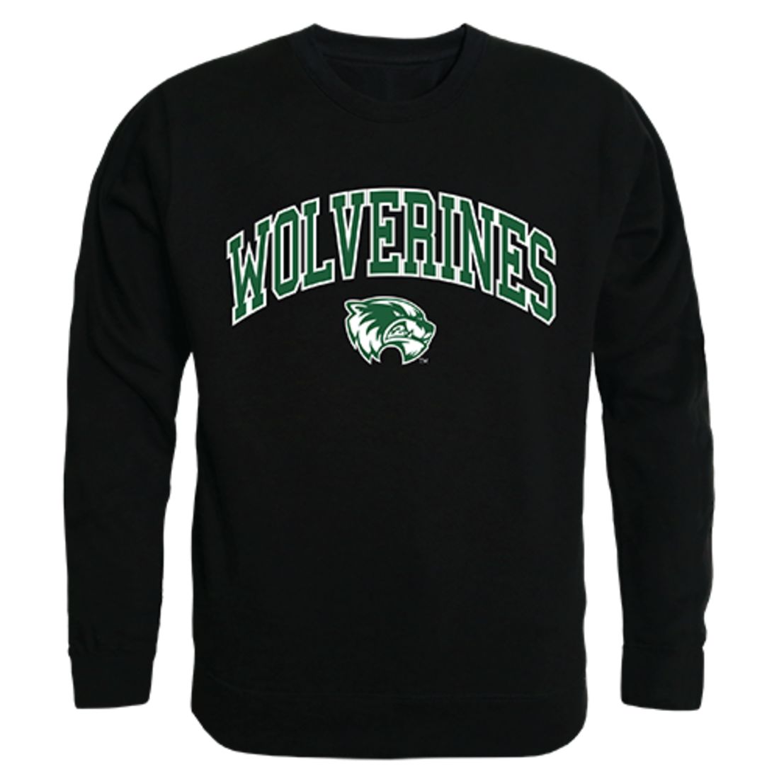 UVU Utah Valley University Campus Crewneck Pullover Sweatshirt Sweater Black-Campus-Wardrobe