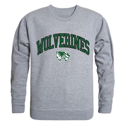 UVU Utah Valley University Campus Crewneck Pullover Sweatshirt Sweater Heather Grey-Campus-Wardrobe