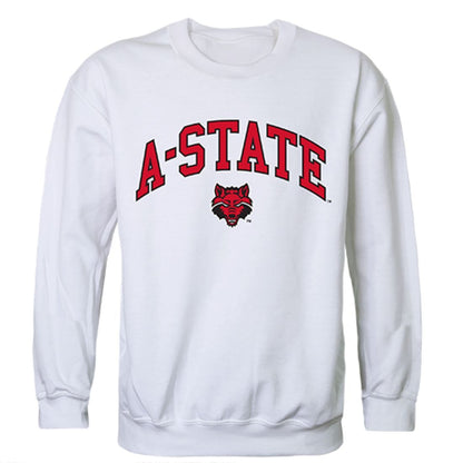Arkansas State University A-State Campus Crewneck Pullover Sweatshirt Sweater White-Campus-Wardrobe