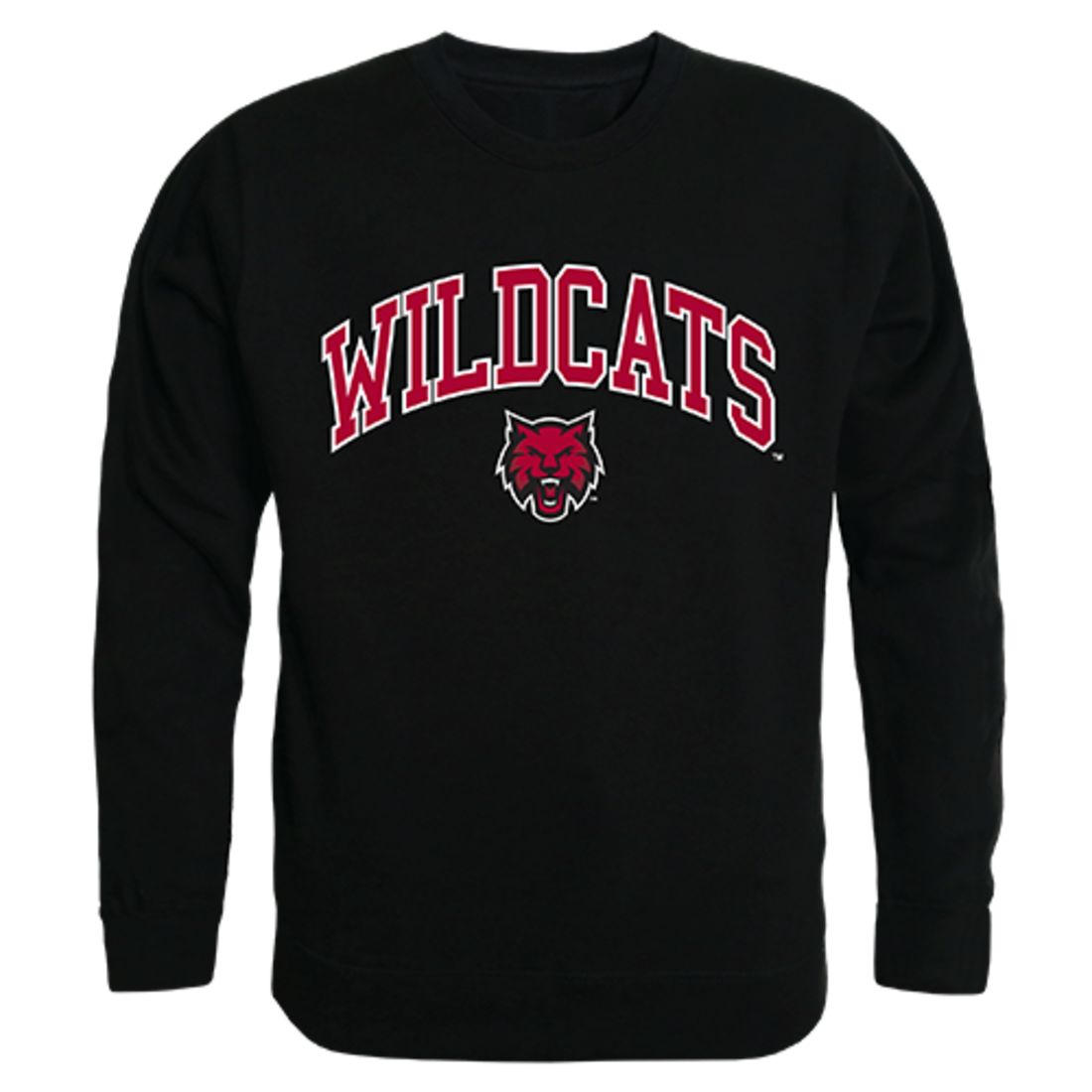 CWU Central Washington University Campus Crewneck Pullover Sweatshirt Sweater Black-Campus-Wardrobe