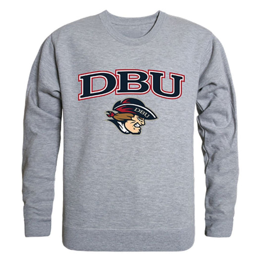 DBU Dallas Baptist University Campus Crewneck Pullover Sweatshirt Sweater Heather Grey-Campus-Wardrobe