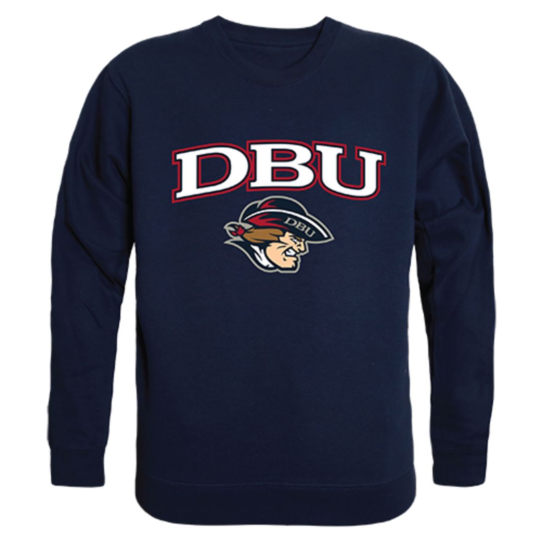 DBU Dallas Baptist University Campus Crewneck Pullover Sweatshirt Sweater Navy-Campus-Wardrobe