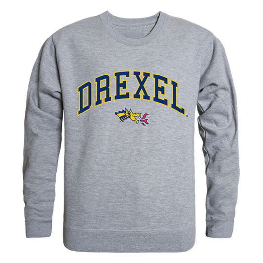 Drexel University Campus Crewneck Pullover Sweatshirt Sweater Heather Grey-Campus-Wardrobe