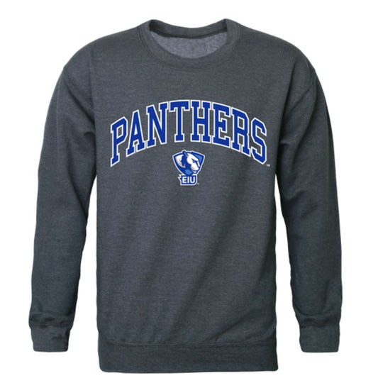 EIU Eastern Illinois University Campus Crewneck Pullover Sweatshirt Sweater Heather Charcoal-Campus-Wardrobe
