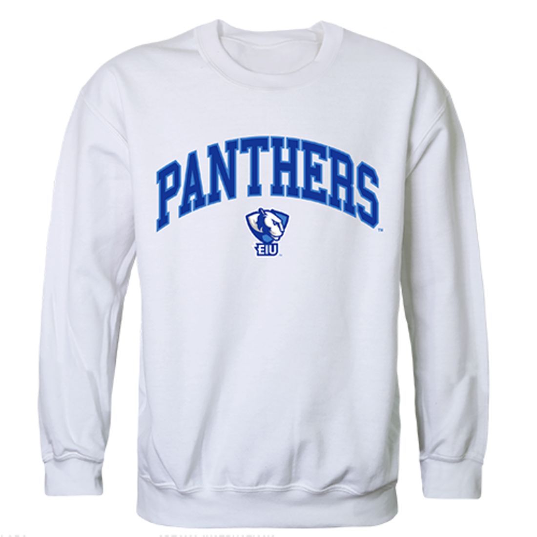 EIU Eastern Illinois University Campus Crewneck Pullover Sweatshirt Sweater White-Campus-Wardrobe