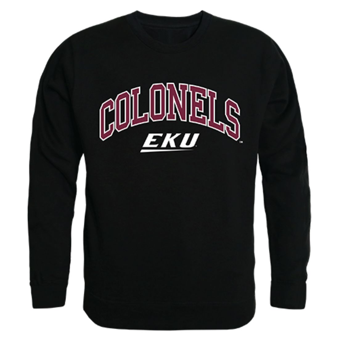 EKU Eastern Kentucky University Campus Crewneck Pullover Sweatshirt Sweater Black-Campus-Wardrobe