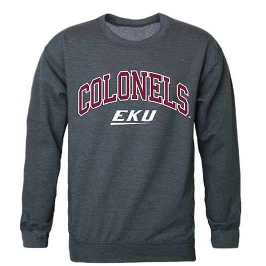 EKU Eastern Kentucky University Campus Crewneck Pullover Sweatshirt Sweater Heather Charcoal-Campus-Wardrobe