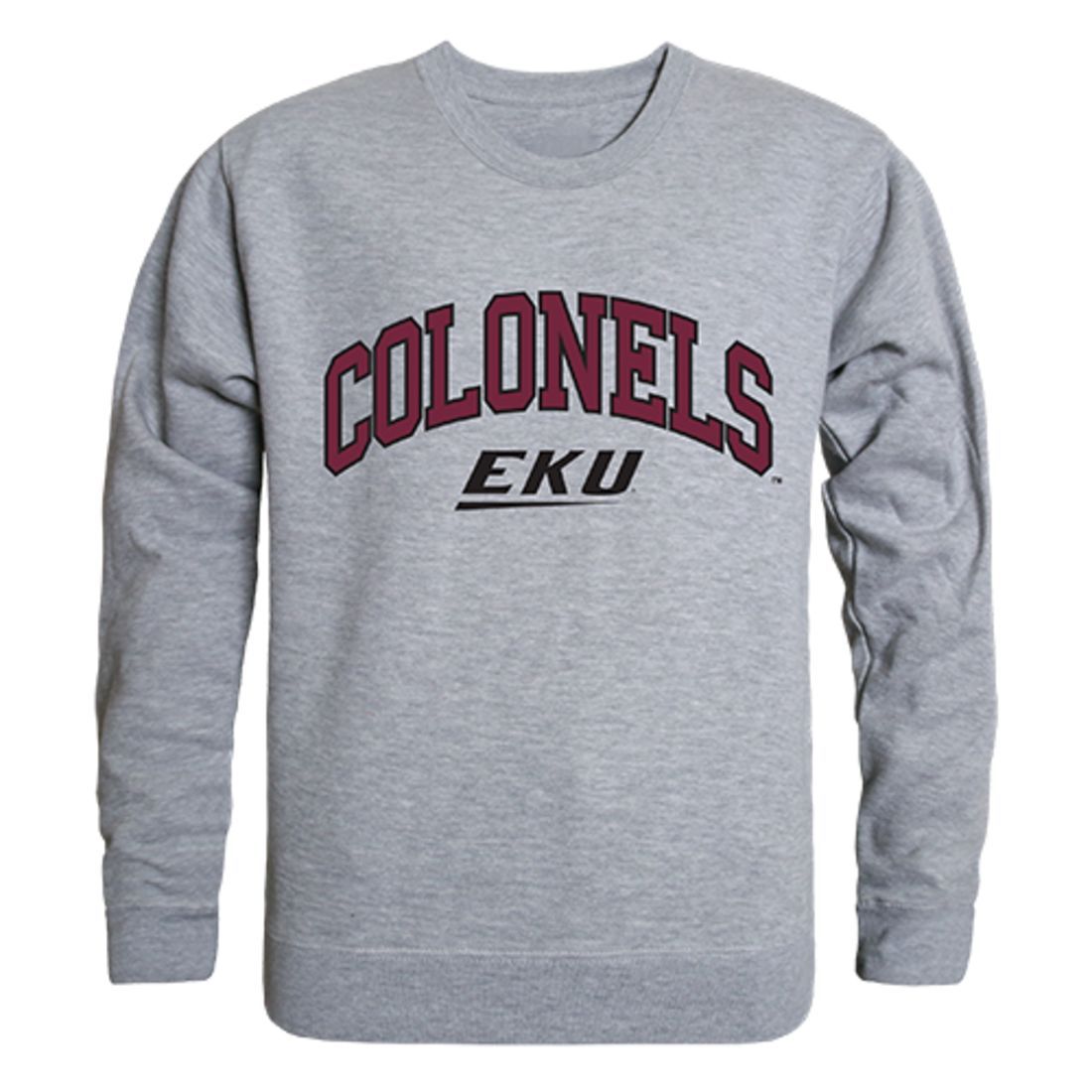 EKU Eastern Kentucky University Campus Crewneck Pullover Sweatshirt Sweater Heather Grey-Campus-Wardrobe