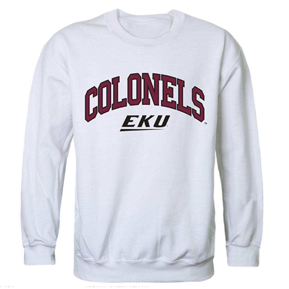 EKU Eastern Kentucky University Campus Crewneck Pullover Sweatshirt Sweater White-Campus-Wardrobe