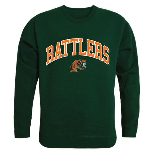 FAMU Florida A&M University Campus Crewneck Pullover Sweatshirt Sweater Forest-Campus-Wardrobe