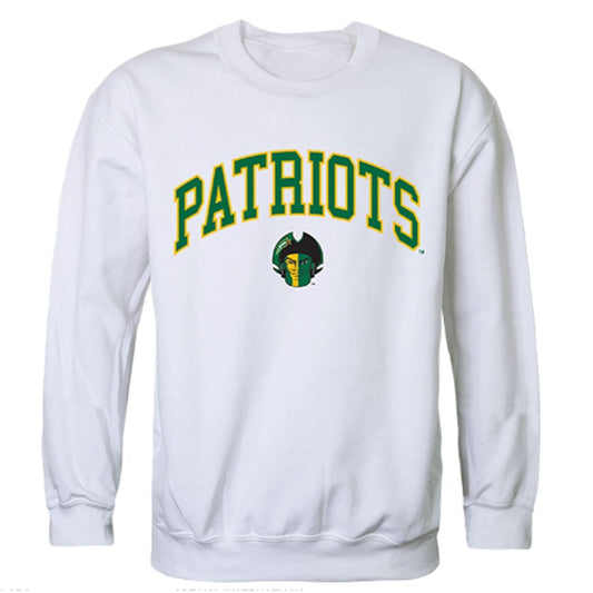 GMU George Mason University Campus Crewneck Pullover Sweatshirt Sweater White-Campus-Wardrobe