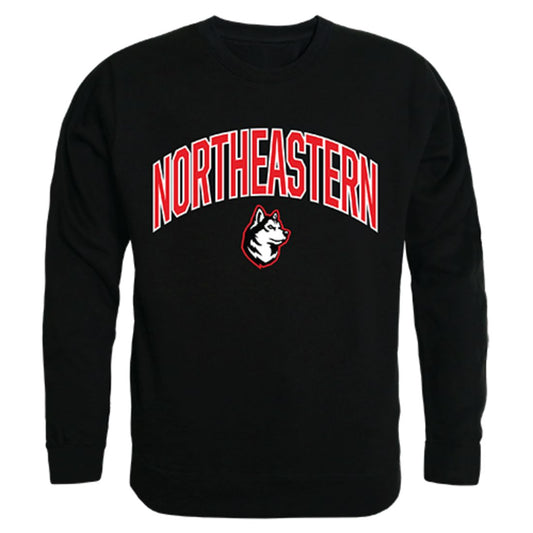 Northeastern University Campus Crewneck Pullover Sweatshirt Sweater Black-Campus-Wardrobe