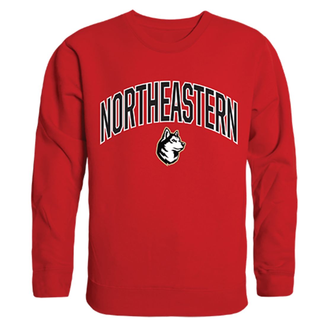 Northeastern University Campus Crewneck Pullover Sweatshirt Sweater Red-Campus-Wardrobe