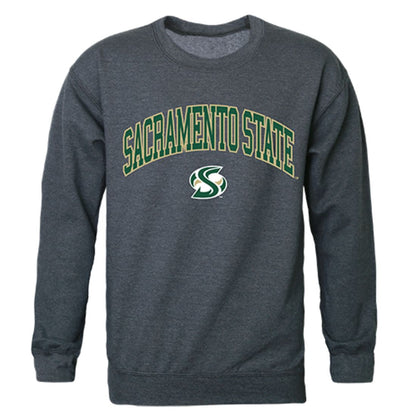 Sacramento State Campus Crewneck Pullover Sweatshirt Sweater Heather Charcoal-Campus-Wardrobe