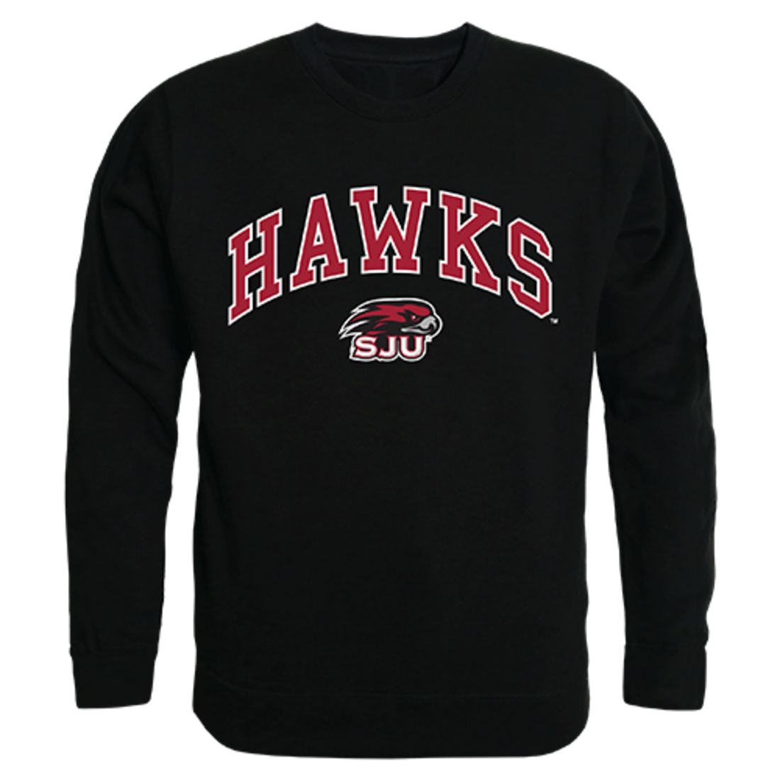 Saint Joseph's University Campus Crewneck Pullover Sweatshirt Sweater Black-Campus-Wardrobe