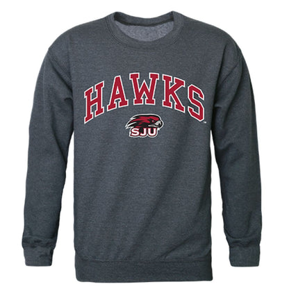 Saint Joseph's University Campus Crewneck Pullover Sweatshirt Sweater Heather Charcoal-Campus-Wardrobe