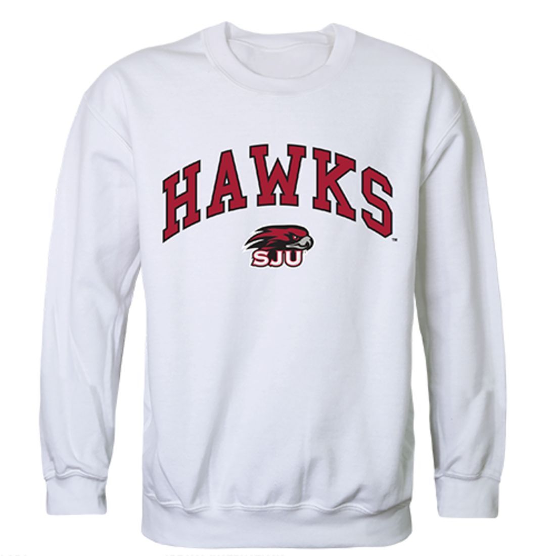 Saint Joseph's University Campus Crewneck Pullover Sweatshirt Sweater White-Campus-Wardrobe