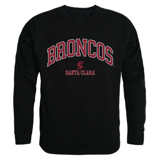 SCU Santa Clara University Campus Crewneck Pullover Sweatshirt Sweater Black-Campus-Wardrobe