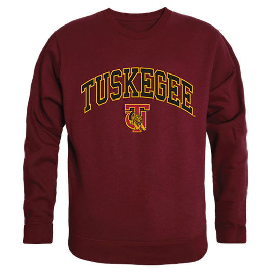 Tuskegee University Golden Campus Crewneck Pullover Sweatshirt Sweater Maroon-Campus-Wardrobe