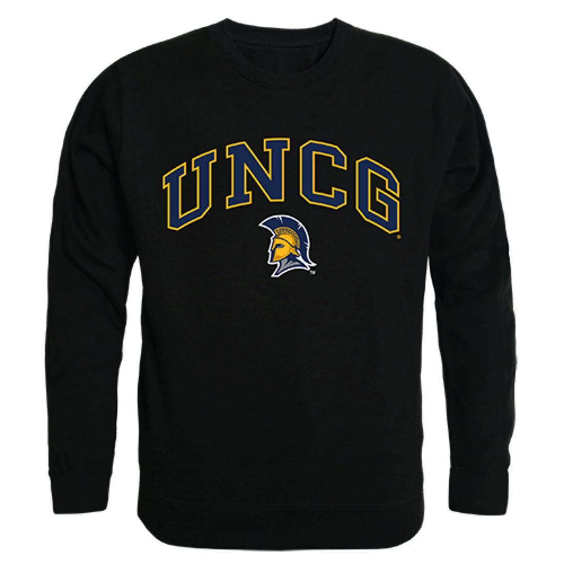 UNCG University of North Carolina at Greensboro Campus Crewneck Pullover Sweatshirt Sweater Black-Campus-Wardrobe