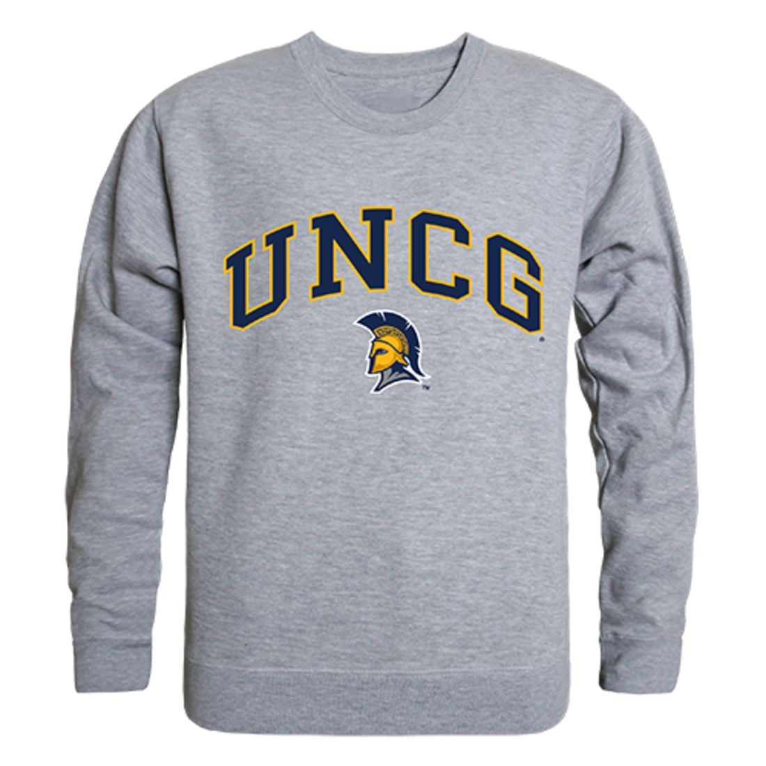 UNCG University of North Carolina at Greensboro Campus Crewneck Pullover Sweatshirt Sweater Heather Grey-Campus-Wardrobe
