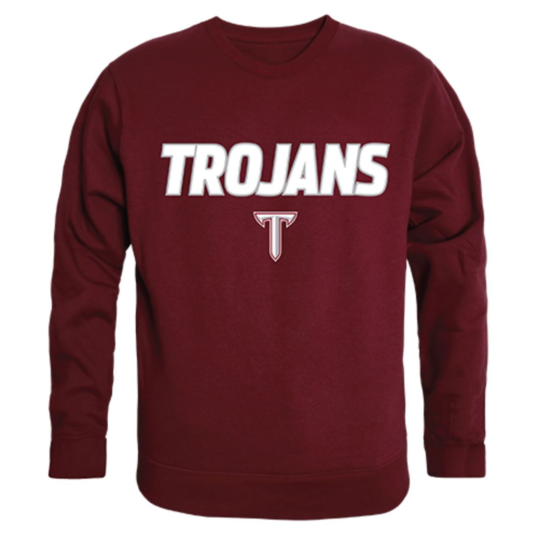 Troy University Campus Crewneck Pullover Sweatshirt Sweater Maroon-Campus-Wardrobe