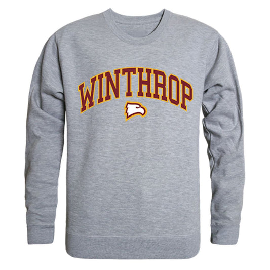 Winthrop University Campus Crewneck Pullover Sweatshirt Sweater Heather Grey-Campus-Wardrobe