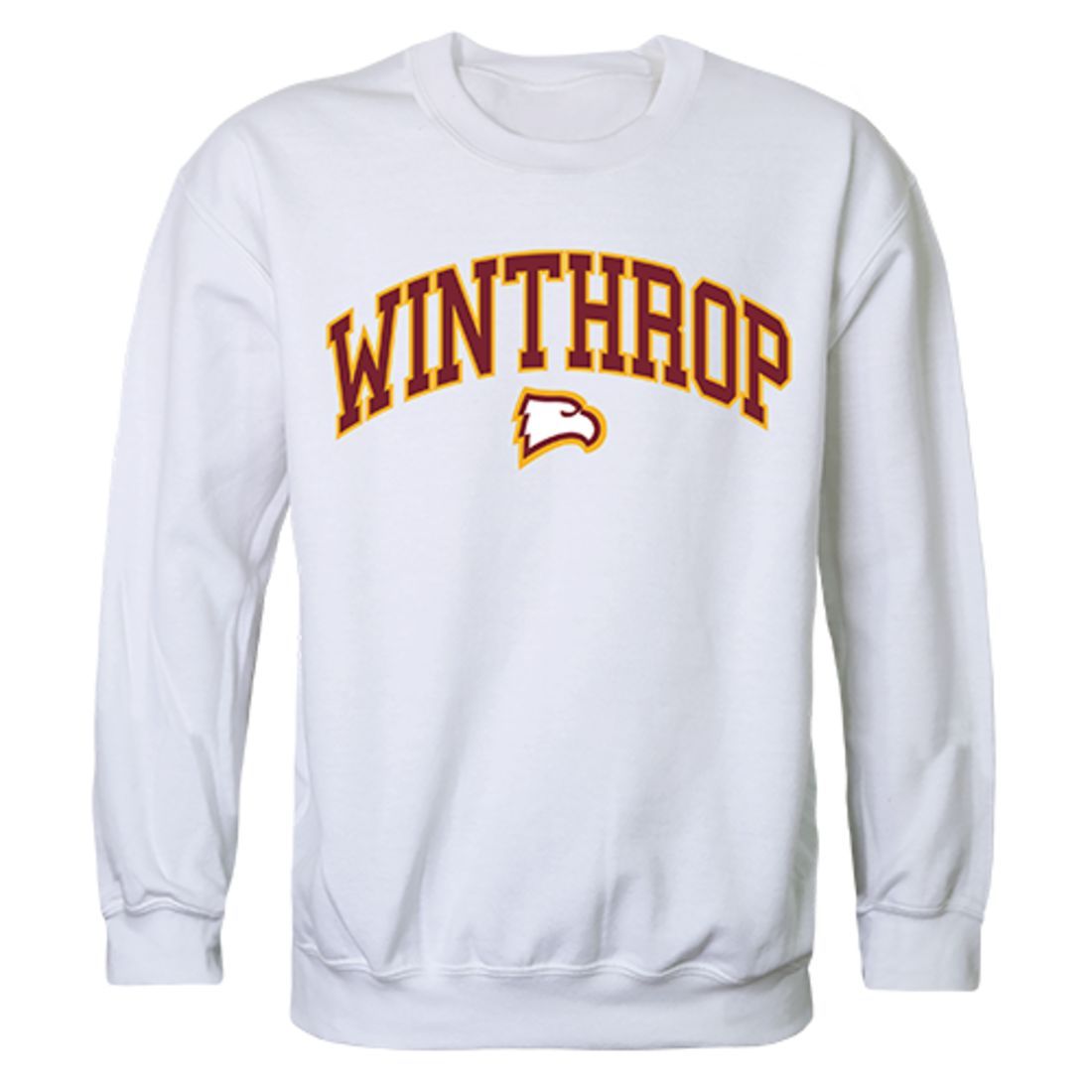 Winthrop University Campus Crewneck Pullover Sweatshirt Sweater White-Campus-Wardrobe