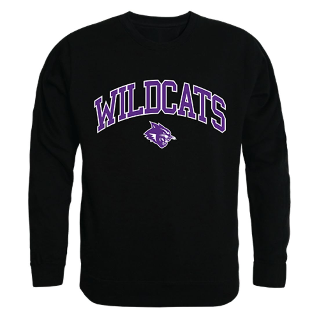 ACU Abilene Christian University Campus Crewneck Pullover Sweatshirt Sweater Black-Campus-Wardrobe