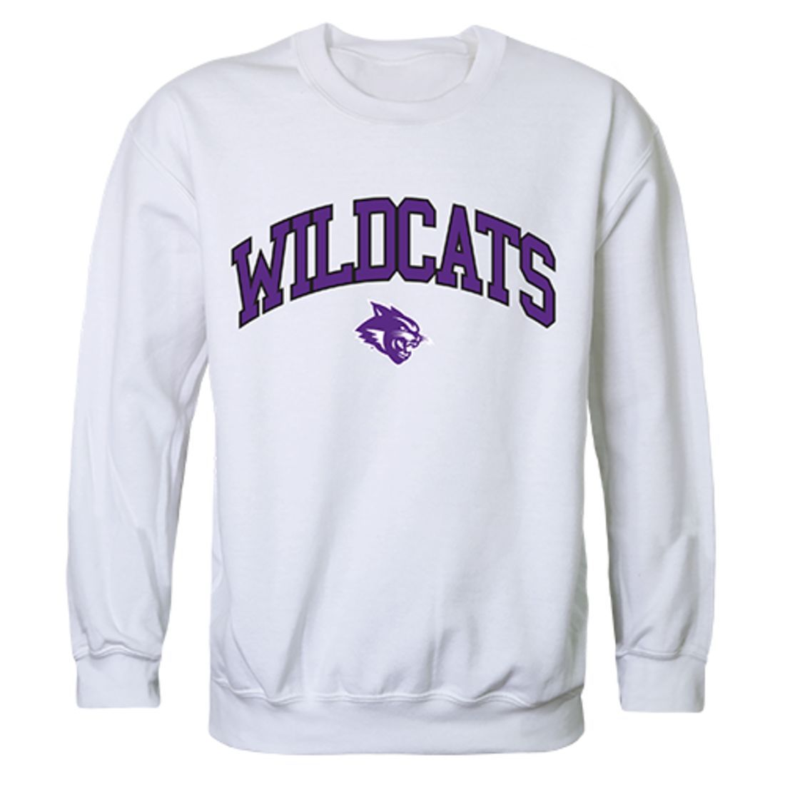 ACU Abilene Christian University Campus Crewneck Pullover Sweatshirt Sweater White-Campus-Wardrobe