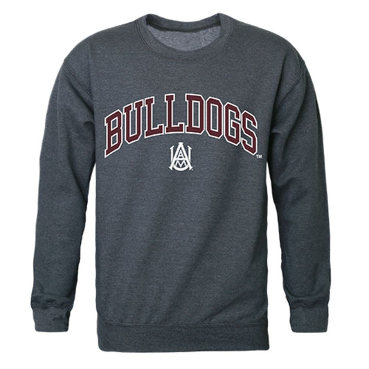 AAMU Alabama A&M University Campus Crewneck Pullover Sweatshirt Sweater Heather Charcoal-Campus-Wardrobe