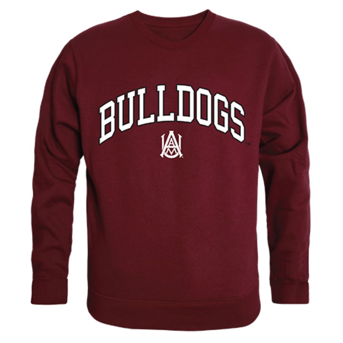 AAMU Alabama A&M University Campus Crewneck Pullover Sweatshirt Sweater Maroon-Campus-Wardrobe