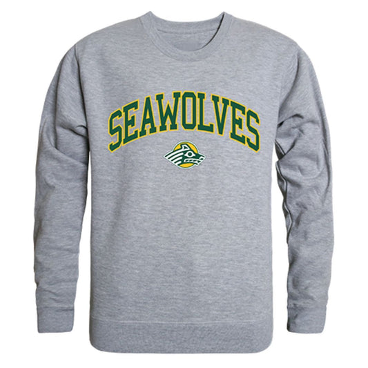 UAA University of Alaska Anchorage Campus Crewneck Pullover Sweatshirt Sweater Heather Grey-Campus-Wardrobe